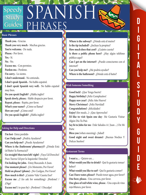 Title details for Spanish Phrases by Speedy Publishing - Wait list